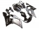 1998-2002 Yamaha YZF 600 R6 Motorcycle Fairings - Silver Glossy Black