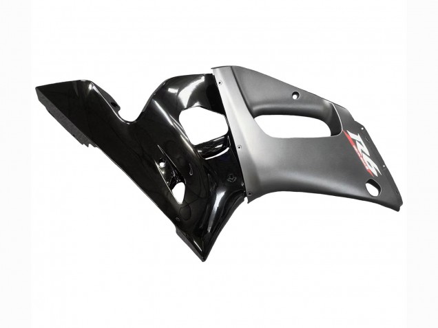 1998-2002 Yamaha YZF 600 R6 Motorcycle Fairings - Silver Glossy Black