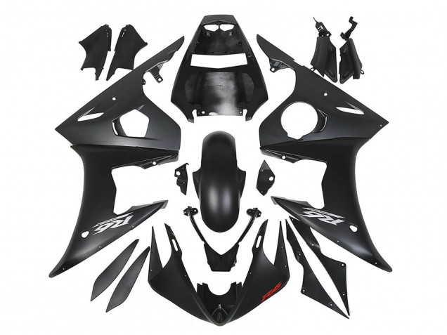 2003-2004 Yamaha YZF R6 Motorcycle Fairings - Matte Black
