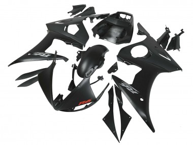 Shop 2006-2009 Yamaha YZF R6S Motorcycle Fairings - Matte Black