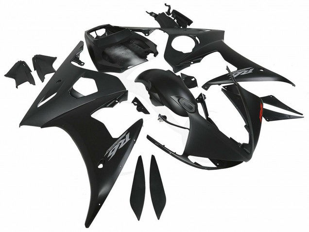 2006-2009 Yamaha YZF R6S Motorcycle Fairings - Matte Black