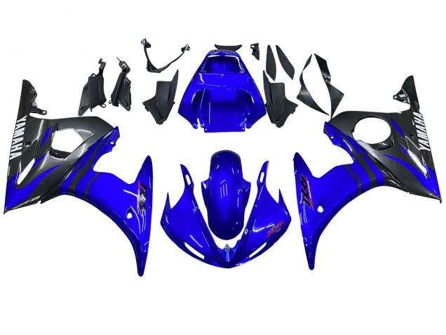 2006-2009 Yamaha YZF R6S Motorcycle Fairings - Blue Black