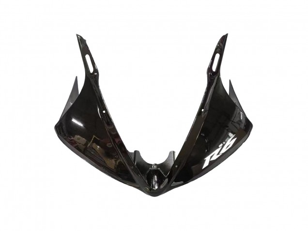 2006-2009 Yamaha YZF R6S Motorcycle Fairings - Glossy Black Matte Black White Decals