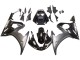 2006-2009 Yamaha YZF R6S Motorcycle Fairings - Glossy Black Matte Black White Decals