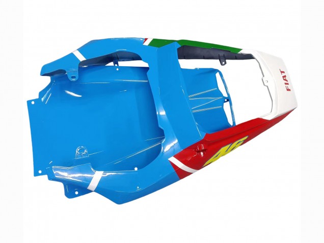 2006-2009 Yamaha YZF R6S Motorcycle Fairings - White Blue Green Red Kastinee Dunlop Motul