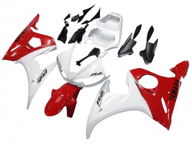 Shop 2006-2009 Yamaha YZF R6S Motorcycle Fairings - White Red