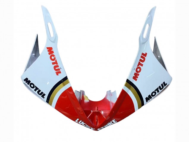 2006-2009 Yamaha YZF R6S Motorcycle Fairings - White Red Lucky Strike Motul