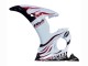 2006-2009 Yamaha YZF R6S Motorcycle Fairings - White with Dark Black Flame