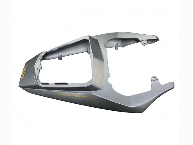 2003-2004 Yamaha YZF R6 Motorcycle Fairings - Matte Grey Matte Black Gold Decals