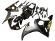 2003-2004 Yamaha YZF R6 Motorcycle Fairings - Glossy Black Matte Black Gold Decals