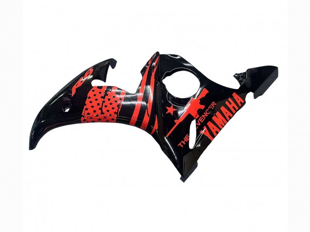 2003-2004 Yamaha YZF R6 Motorcycle Fairing - Glossy Black Red