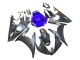 2006-2009 Yamaha YZF R6S Motorcycle Fairings - Blue Matte Black