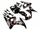 2003-2004 Yamaha YZF R6 Motorcycle Fairings - Glossy Black Red White Lucky Strike Motul