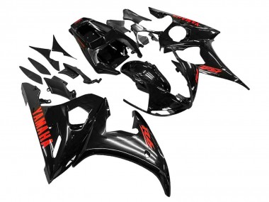 Shop 2006-2009 Yamaha YZF R6S Motorcycle Fairings - Glossy Black Red