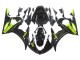 2003-2004 Yamaha YZF R6 Motorcycle Fairings - Glossy Black Neon Yellow
