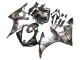 2006-2009 Yamaha YZF R6S Motorcycle Fairings - Grey Matte Black Geometric