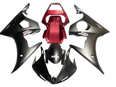 Shop 2006-2009 Yamaha YZF R6S Motorcycle Fairing - Red Matte Black