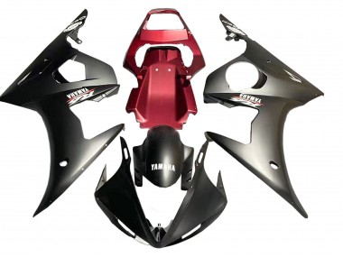 Shop 2006-2009 Yamaha YZF R6S Motorcycle Fairing - Red Matte Black