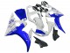 2003-2004 Yamaha YZF R6 Motorcycle Fairings - White Blue GYTR