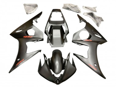 Shop 2006-2009 Yamaha YZF R6S Motorcycle Fairings - Matte Black Red Decals