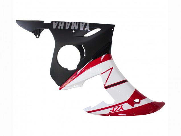 2003-2004 Yamaha YZF R6 Motorcycle Fairings - Red White Matte Black