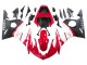 2003-2004 Yamaha YZF R6 Motorcycle Fairings - Red White Matte Black
