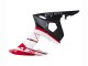 2006-2009 Yamaha YZF R6S Motorcycle Fairings - Red White Matte Black