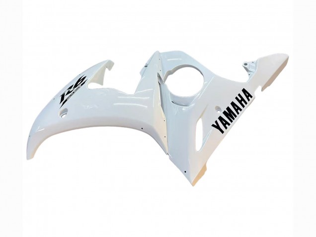 2003-2004 Yamaha YZF R6 Motorcycle Fairings - White Black Decals