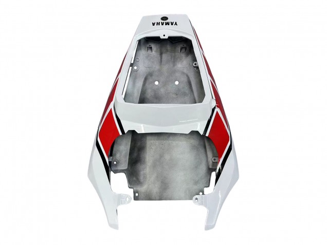 2006-2009 Yamaha YZF R6S Motorcycle Fairings - White Red Glossy Black Motul