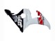 2006-2009 Yamaha YZF R6S Motorcycle Fairings - White Red Glossy Black Motul