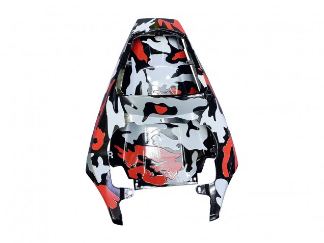 2006-2009 Yamaha YZF R6S Motorcycle Fairings - Black Red Grey Camouflage