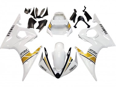Shop 2006-2009 Yamaha YZF R6S Motorcycle Fairings - White Gold