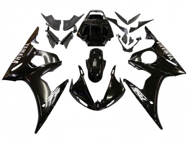 Shop 2005 Yamaha YZF 600 R6 Motorcycle Fairings - Glossy Black