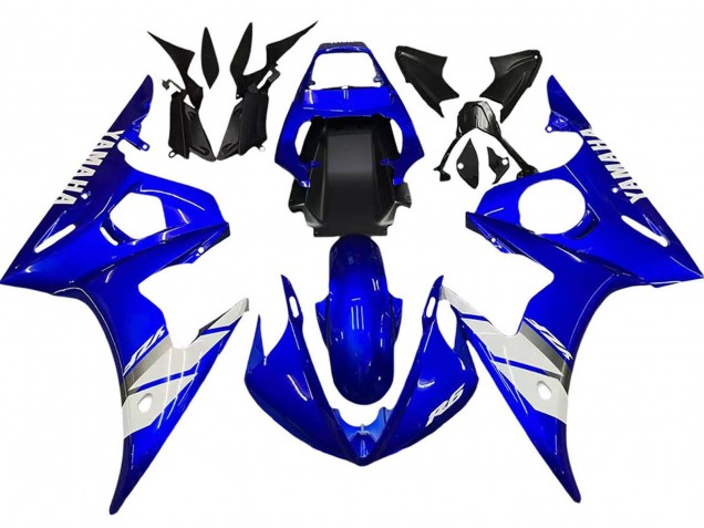 2005 Yamaha YZF 600 R6 Motorcycle Fairing - Blue White