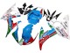 2005 Yamaha YZF 600 R6 Motorcycle Fairings - Light Blue White Green Red Kastinee Dunlop Motul