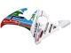 2005 Yamaha YZF 600 R6 Motorcycle Fairings - Light Blue White Green Red Kastinee Dunlop Motul