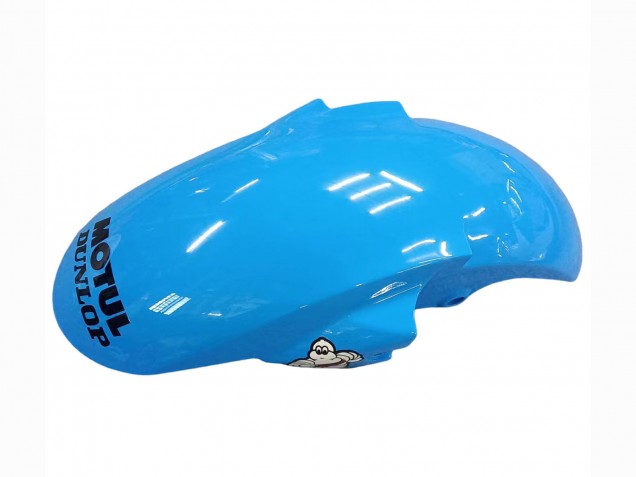 2005 Yamaha YZF 600 R6 Motorcycle Fairings - Light Blue White Green Red Kastinee Dunlop Motul