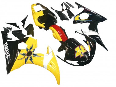 Shop 2005 Yamaha YZF 600 R6 Motorcycle Fairings - Black Yellow Red 46