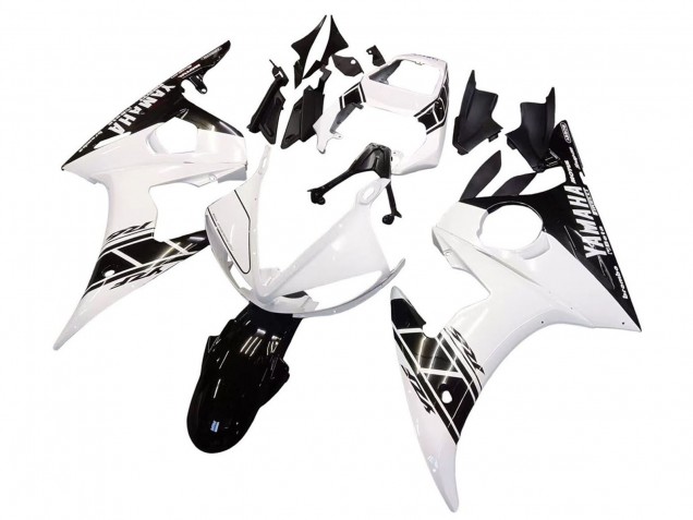 2005 Yamaha YZF 600 R6 Motorcycle Fairings - White Black