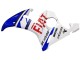 2005 Yamaha YZF 600 R6 Motorcycle Fairings - White Blue Dunlop Fiat Motul