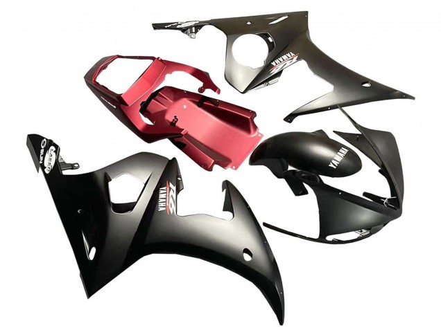 2005 Yamaha YZF 600 R6 Motorcycle Fairing - Matte Black Red
