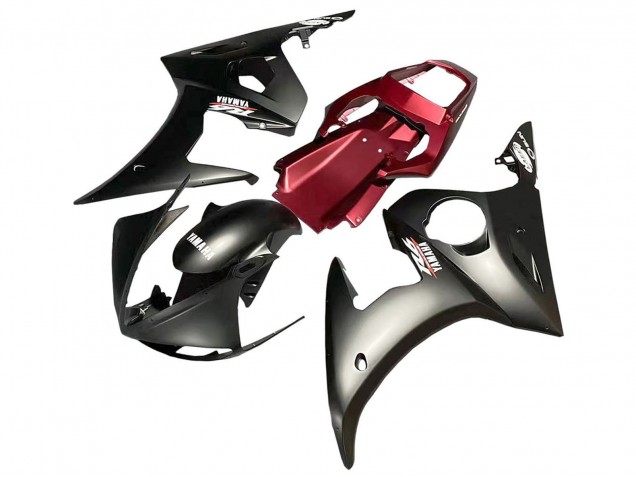 2005 Yamaha YZF 600 R6 Motorcycle Fairing - Matte Black Red