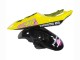 2005 Yamaha YZF 600 R6 Motorcycle Fairings - Black Pink Yellow Repsol 46