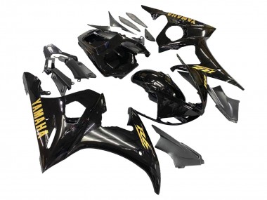Shop 2005 Yamaha YZF 600 R6 Motorcycle Fairings - Black Gold