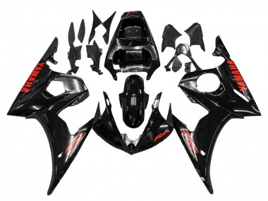Shop 2005 Yamaha YZF 600 R6 Motorcycle Fairings - Black Red