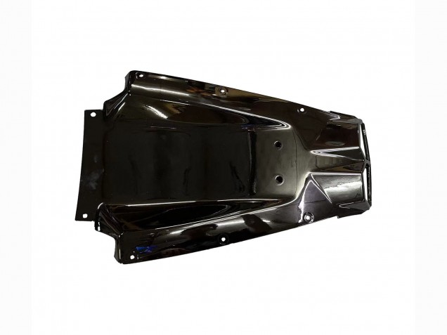 2005 Yamaha YZF 600 R6 Motorcycle Fairings - Glossy Black White Lucky Strike Motul