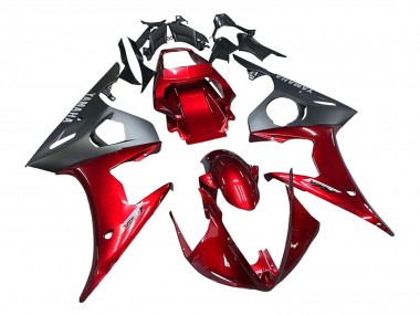 Shop 2005 Yamaha YZF 600 R6 Motorcycle Fairing Kits - Red Matte Black