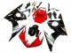 2005 Yamaha YZF 600 R6 Motorcycle Fairings - Red White Glossy Black
