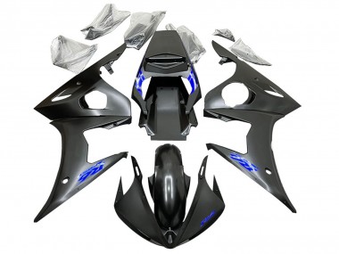 Shop 2005 Yamaha YZF 600 R6 Motorcycle Fairings - Black Blue