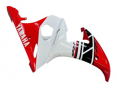 Shop 2005 Yamaha YZF 600 R6 Motorcycle Fairings - White Red Glossy Black
